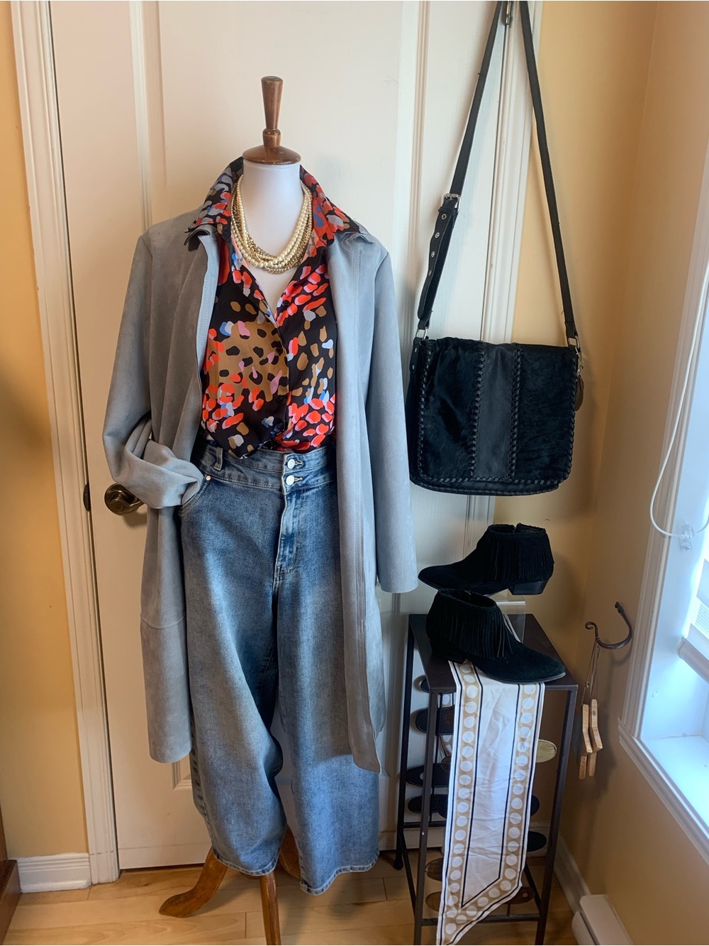 Suko Jeans Blue Denim wide leg high waist